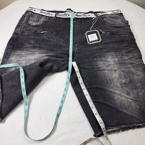 Born Fly Mens Size 42 Shorts Black Denim  Stretch NWT ---15 - Picture 11 of 11